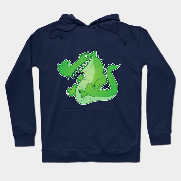 Crocodile Bounce Hoodie by GorillaDigital